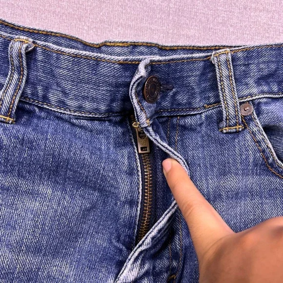 American Eagle Outfitters Mens Bootcut Jeans Medium Wash 34x34 Blue Denim - Picture 9 of 16